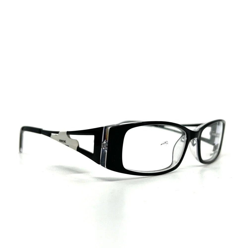 Tempo WP 0003 Eyeglasses Black Crystal Rectangular Full Rim Frames 52[]16 140